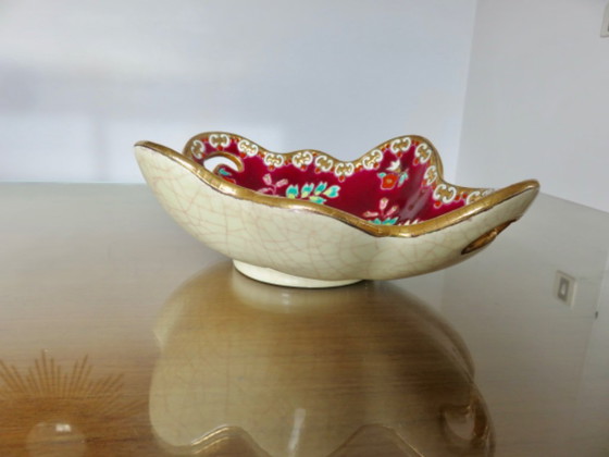 Image 1 of Plat en emaux de Longwy, modèle Venise, made in France, 40's 50's