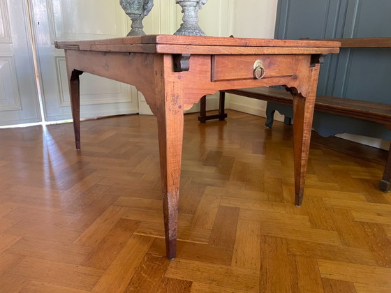 Tavolo da fattoria allungabile Tavolo da pranzo antico francese XIX secolo – Tavoli da pranzo, Legno (photo 12 of 25)