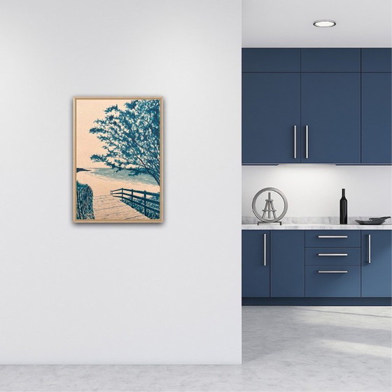 Image 1 of Tinte auf 400g Kraftpapier.  Format 70x50cm