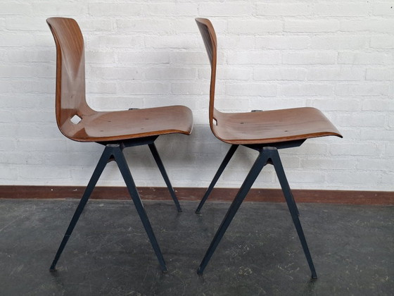 2x Plywood Stoelen Van Thur Op Seat – Thur-Op-Seat, Eetkamerstoelen, Metal (photo 7 of 7)