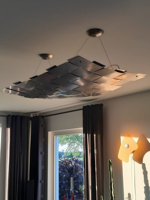 Bellissima lampada di design del marchio The Wave. – plafondlampen, rvs (photo 2 of 5)
