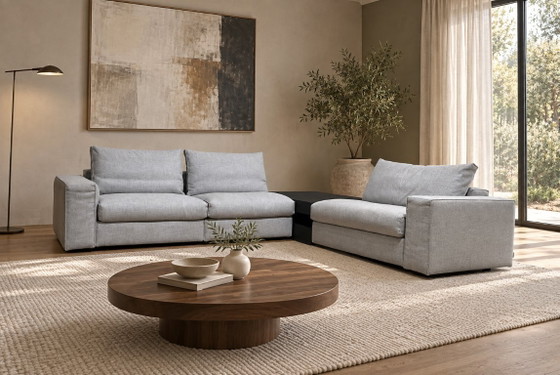 AS NEW Linteloo Mauro Corner sofa + WARRANTY, Other, Textile, Grey (photo 2 of 16)