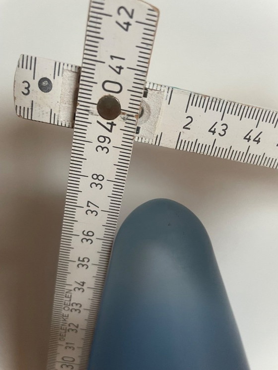 Image 1 of Lampada da tavolo XL "Teepee" in vetro blu di SCE, anni '90