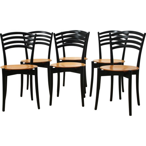 Set di 6 sedie vintage per comunità