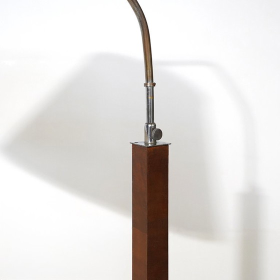 Image 1 of Stehlampe mit Maserholztisch, 1930er Jahre