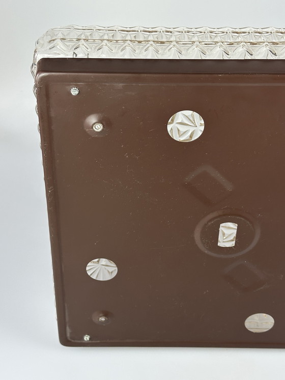 Image 1 of Lampada da soffitto XXL anni '60-'70 Plafoniere in plastica di Ridi Leuchten Germania 