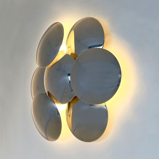 Image 1 of Chromeplated Wall / Ceiling Light from Reggiani, 1970s