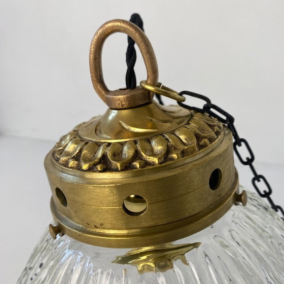 Image 1 of Vintage Art Deco XL hanglamp