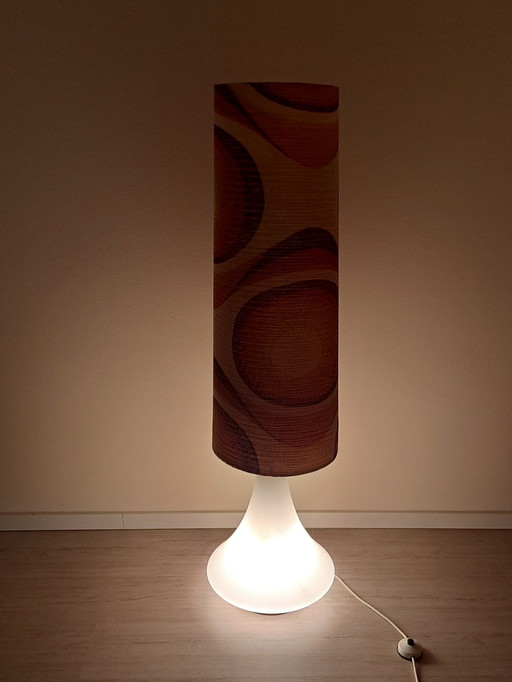 🟡 Rare Doria Floor Lamp – Mid-Century Modern – 133 cm Total Height, 3-way Switch