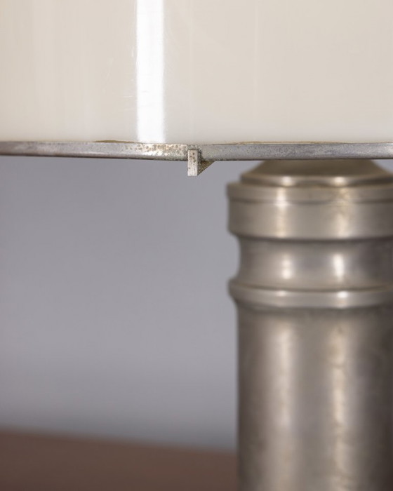 Image 1 of Vintage tafellamp van metaal en plexiglas uit de jaren 70, ontworpen door Vit Kellj