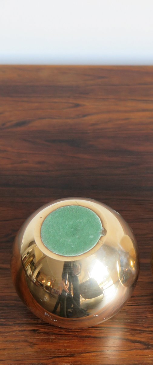 Brass Candle holder, Denmark, 1950s – Scandinavian (photo 5 of 6)