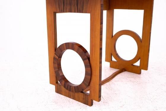 Image 1 of Art Deco kaptafel, Polen, circa 1930.