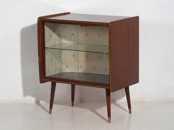 Vitrinekast in Mid-Century stijl (ca. 1950) – Vitrinekasten, Wood, Glass, Mid Century Modern (photo 24 of 34)