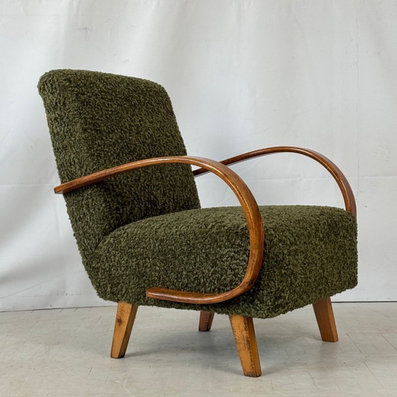 Image 1 of Fully Restored Jindřich Halabala H-410 Armchair for UP Závody, 1930s