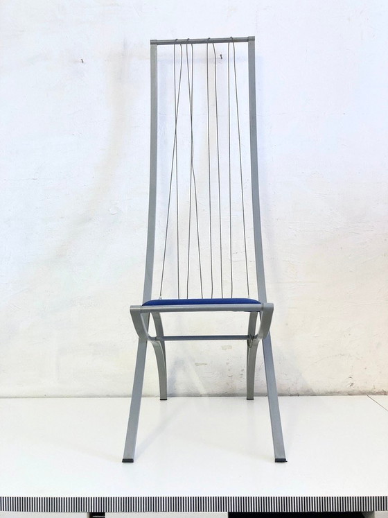 Image 1 of Poltrona a forma di arpa XXL degli anni '80/'90, Dietrich Design, alta 160 cm.
