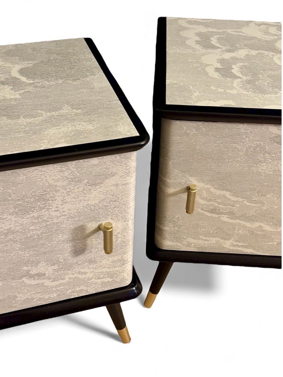 Image 1 of Vintage Nachtkastjes Fornasetti Nuvolette | De vintage sfeer