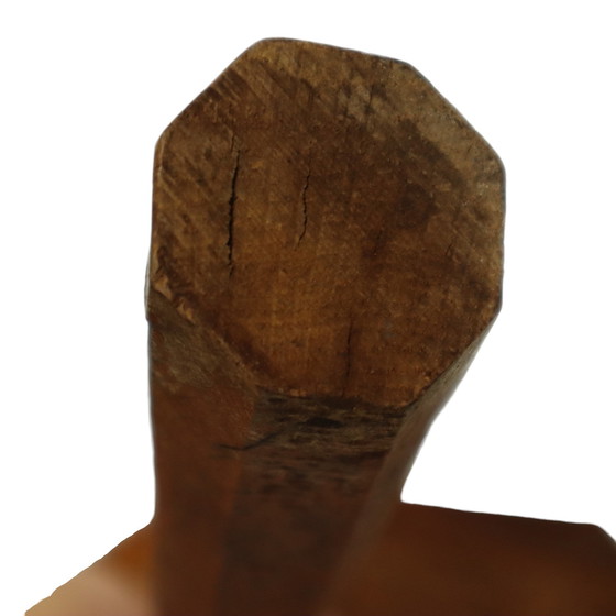 Image 1 of Antieke Eiken Driepoot Kruk Melkkruk