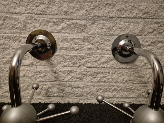 Image 1 of Spoetnik,sputnik kapstok, metallic, zilver-grijs