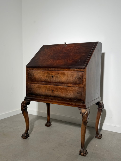 Secreter Chippendale antiguo – bureau, Wood