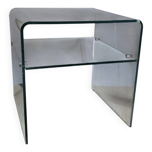 Nachttisch / Beistelltisch aus Plexiglas (Lucite) 1970er Jahre