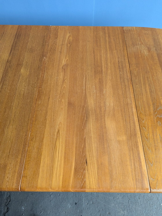 Image 1 of Table de salle à manger extensible vintage danoise en teck, Dyrlund