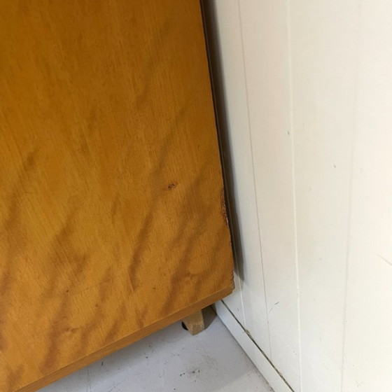 Image 1 of Sleek vintage mid-century 3D wardrobe, detachable with hanging and shelving