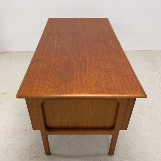 Image 1 of Teak Executive Desk By Arne Vodder For Brouer, 1960s