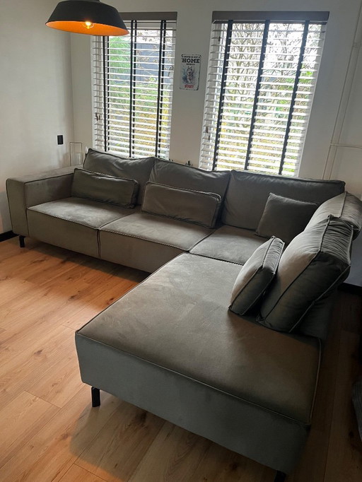 Moderne lounge/hoekbank met vlekkengarantie!
