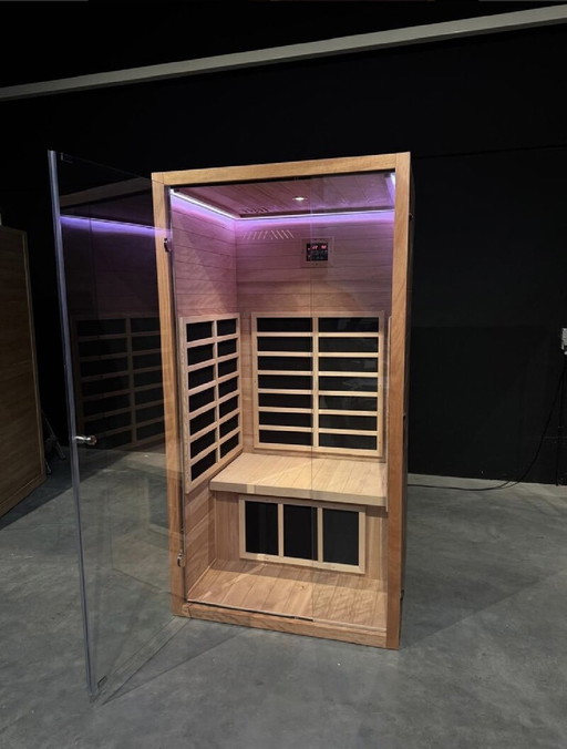 Sauna - NEUF DANS SA BOÎTE ! - Sauna infrarouge Funda Mahogany 1 personne