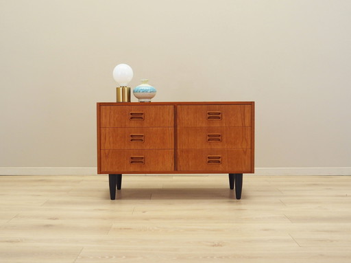 Teak Chest of Drawers, Danish Design, 1960s, Production: Denmark