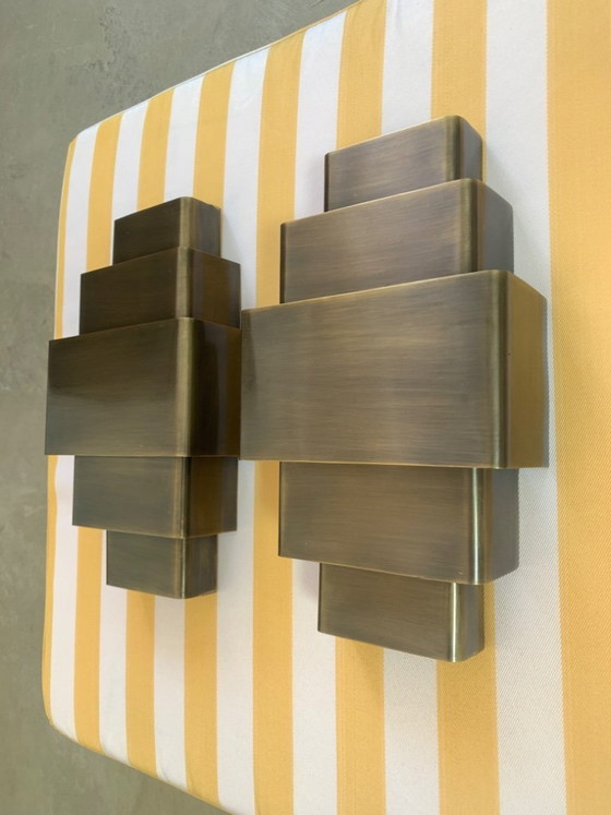 Image 1 of 2 wunderschöne Wandleuchten im Art-Deco-Stil
