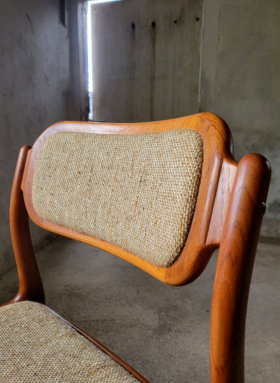 Image 1 of Set di 6 sedie da pranzo di Johannes Andersen per Uldum