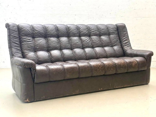 Vintage Leder Sofa Modular Style, 1970er Jahre – 3 5 zitsbanken, Leather (photo 2 of 13)