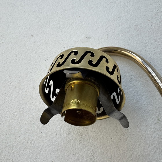 Image 1 of Lot 3 Antique Glass Wall Lights 1970 Vintage