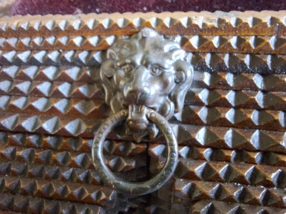 Image 1 of Scatola di legno Tramp Art