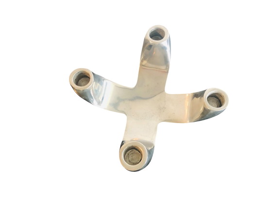 Image 1 of Candeliere vintage in metallo dell'era spaziale per 4 persone 