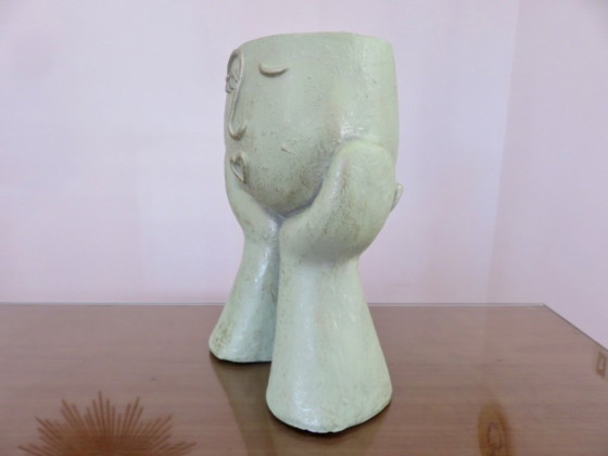 Image 1 of Large anthropomorphic vase made of fiberglass, 80-90