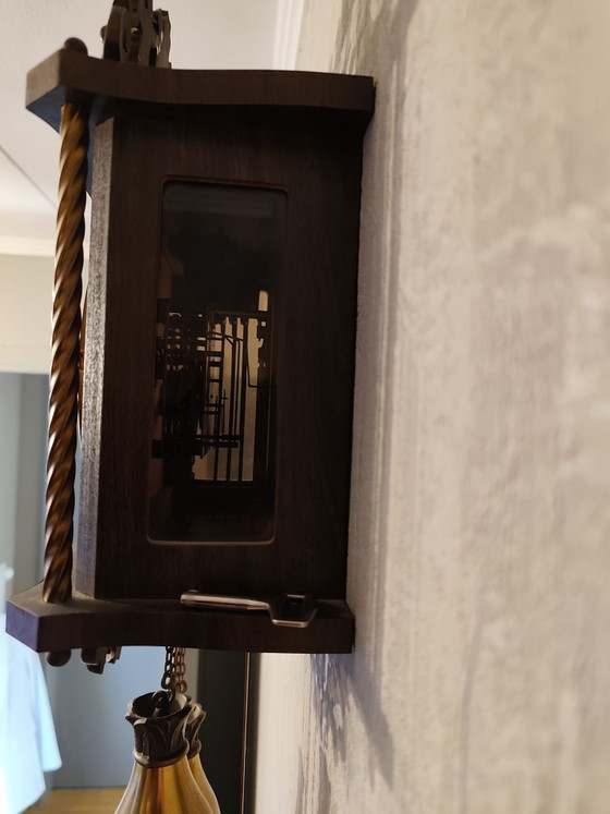Horloge murale Zaanse vintage – Pendules, Verre, Bois (photo 8 of 12)