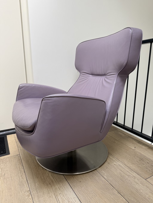 Leolux Ottana Plus fauteuil relax Lila Leder