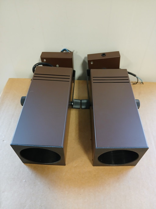 2 vintage Philips Kube wall / ceiling spots