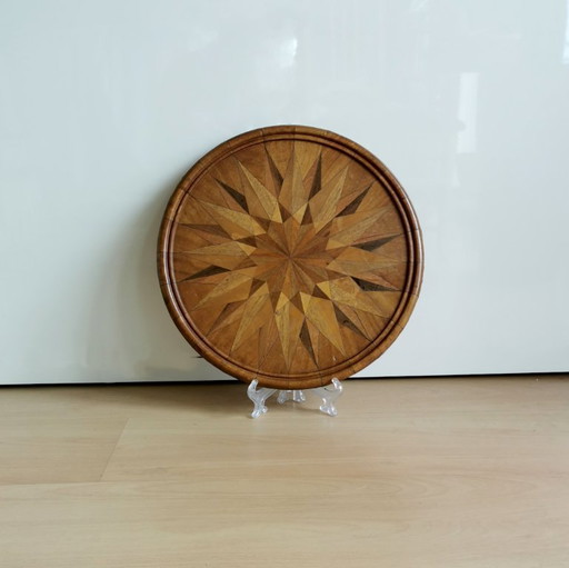 SOLID WOOD TOP WITH INLAYS