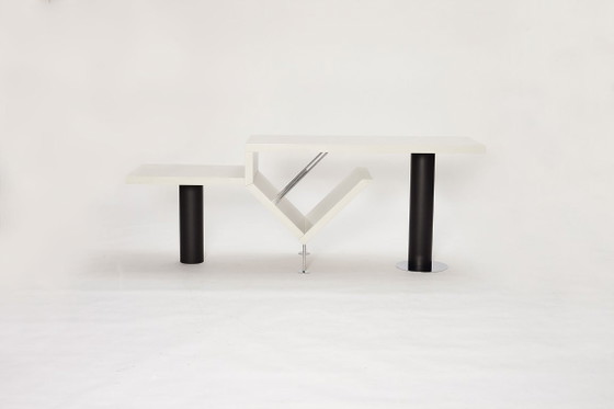 Attyka 2 Console Table Designed by Jacob Jensen for Bang & Olufsen, Denmark, 1980’s – Wood (photo 2 of 18)
