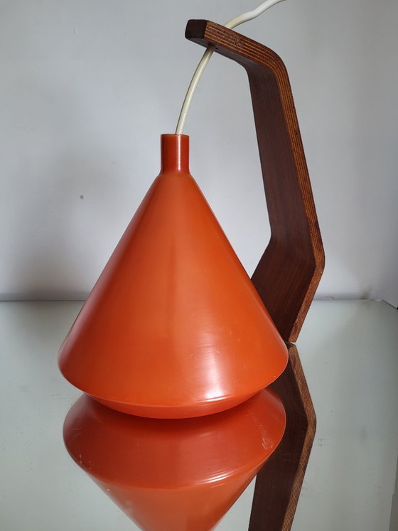 Image 1 of Lampada da parete vintage in vetro arancione, Philips NX118