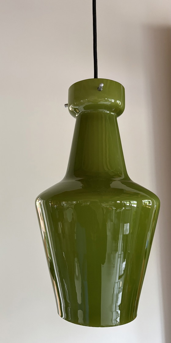 Image 1 of Lampada a sospensione Targetti Sankey in vetro opalino verde