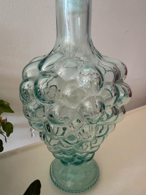 Carafe Empoli grappe de raisin avec bouchon d'origine – Verres et carafes, Glass, Vintage (photo 4 of 5)