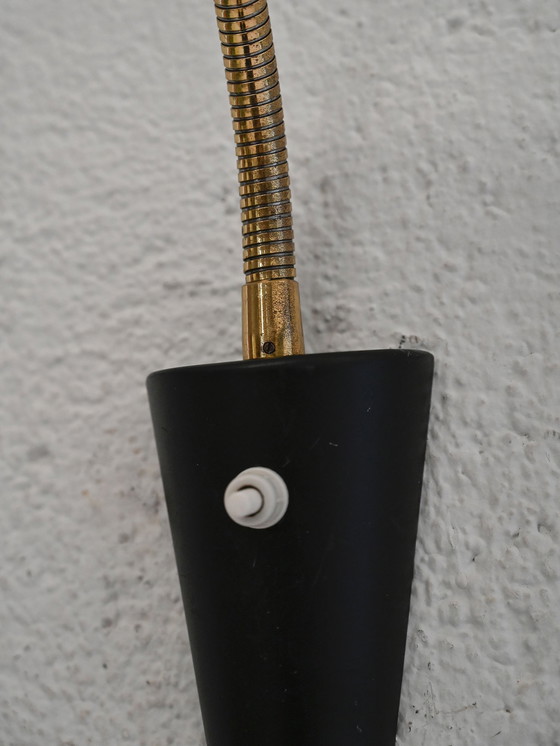 Image 1 of Paire d'appliques scandinaves noires des années 1950/60