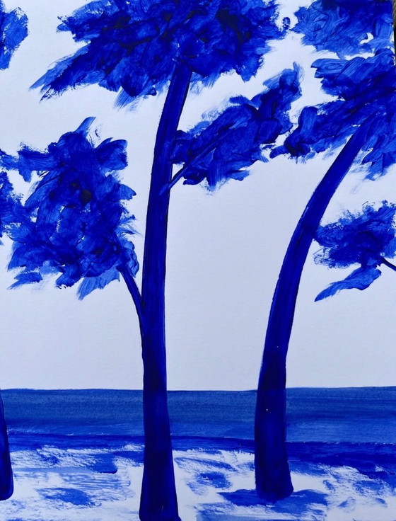 Image 1 of Inkt op 250g wit papier. Formaat 40x30cm.