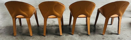 4x Lira e Liuto chairs (CABK5) from Mario Bellini for Cassina