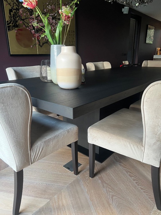 Tavolo da pranzo rovere Quartz Black raschiato – Hofstede Raanhuis, Tavoli da pranzo, Legno (photo 5 of 10)