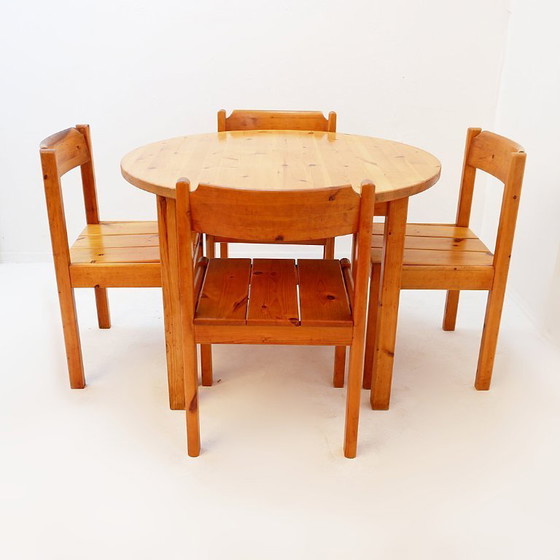 Image 1 of Set da pranzo vintage in pino svedese - anni &#39;70